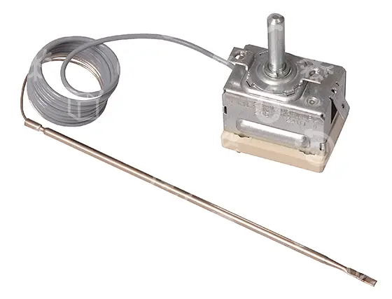 termostat regulační 50 - 265°C, 1 fáze, E.G.O. 55.17059.180, úhlový, sporákový